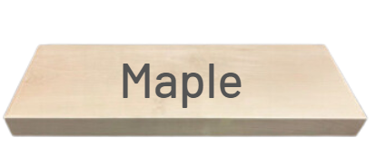 Image of maple floating shelf example.