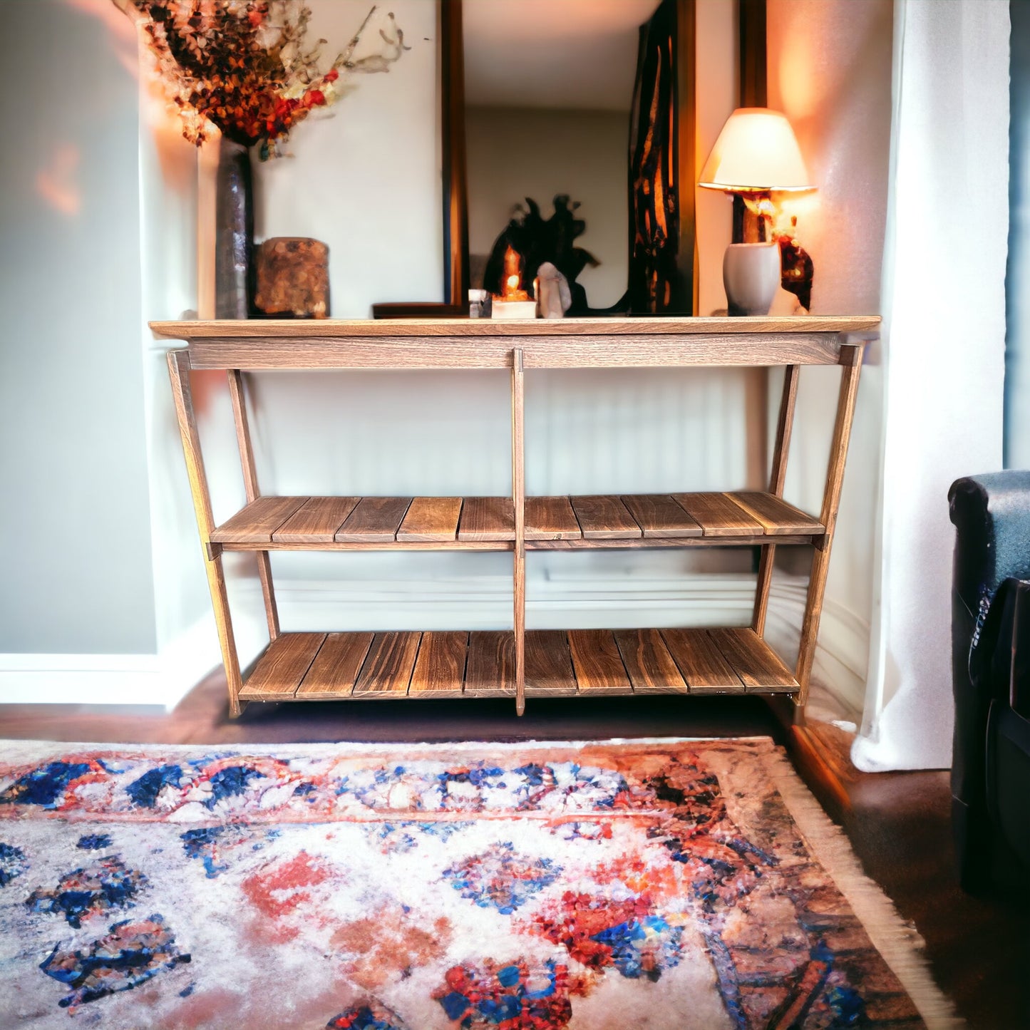 Console Table | Mid-Century Black Walnut