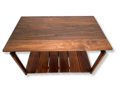 Coffee Table | Mid Century Black Walnut