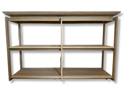 Console Table | Mid-Century White Washed White Oak