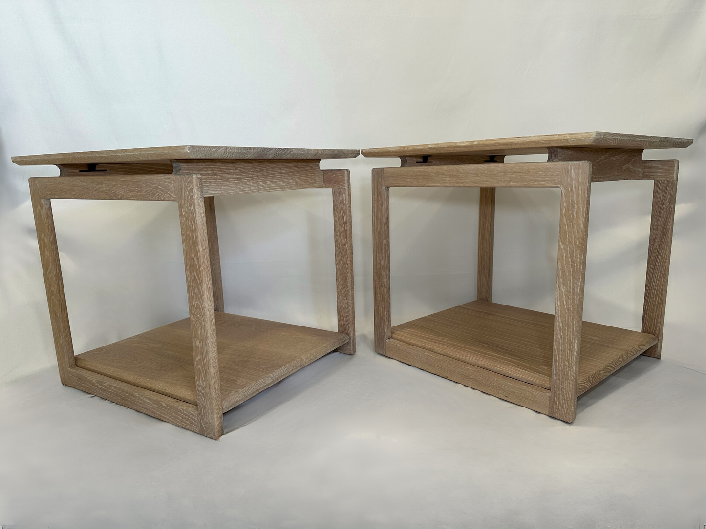 White oak online end table set