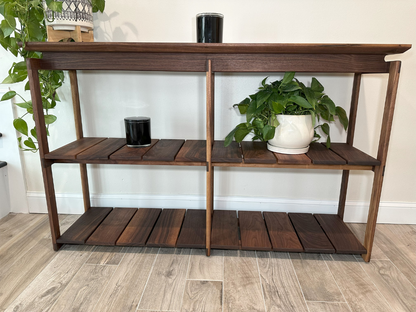 Console Table | Mid-Century Black Walnut