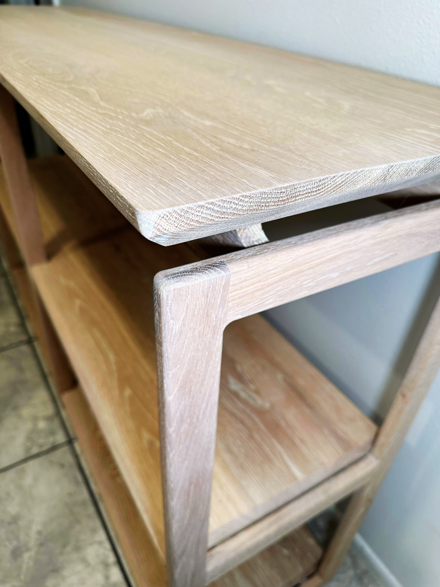 Tables Set | Mid-Century White Washed White Oak