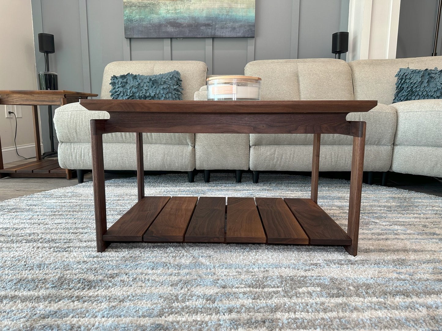 Coffee Table | Mid Century Black Walnut