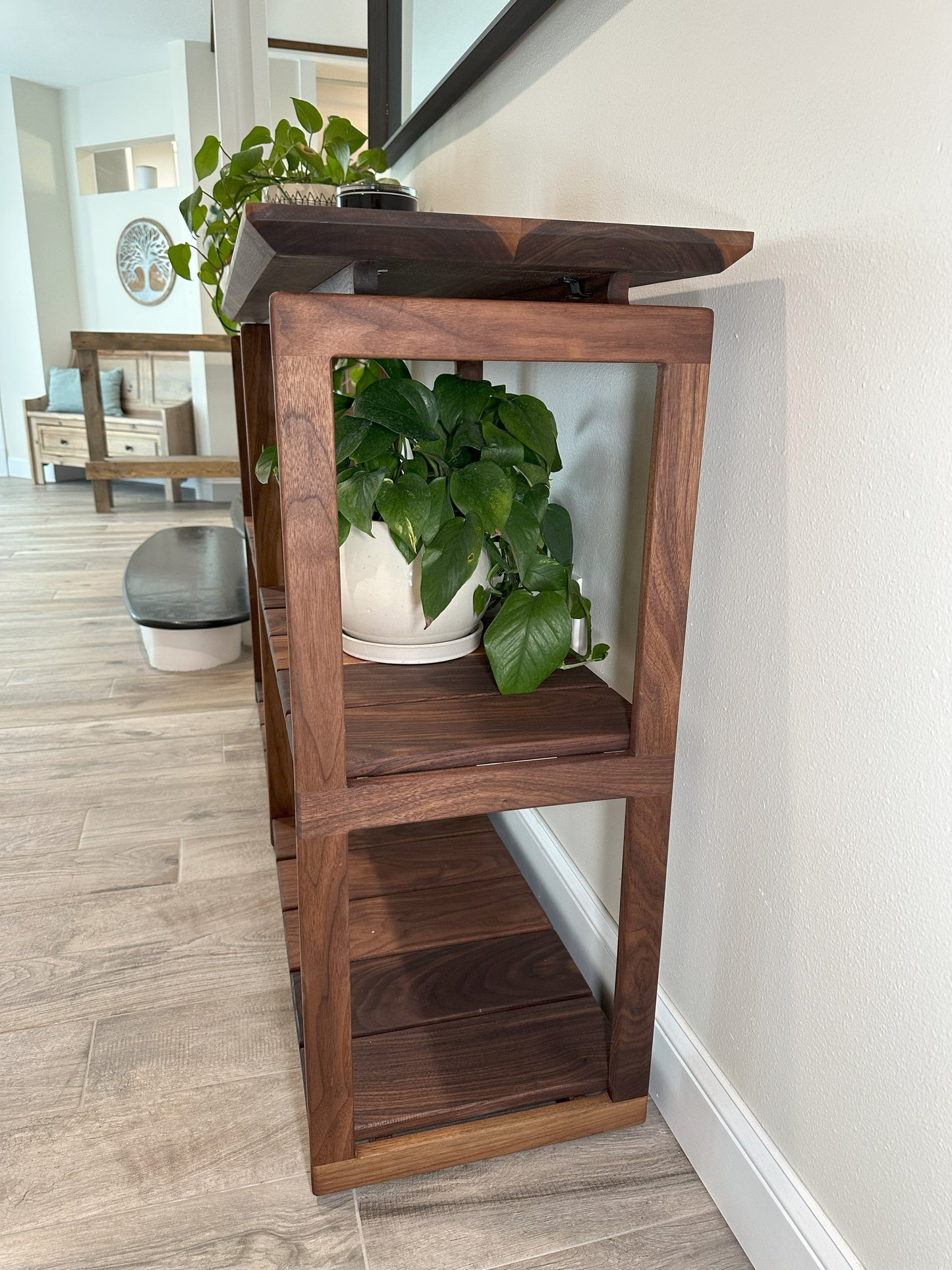 Console Table | Mid-Century Black Walnut