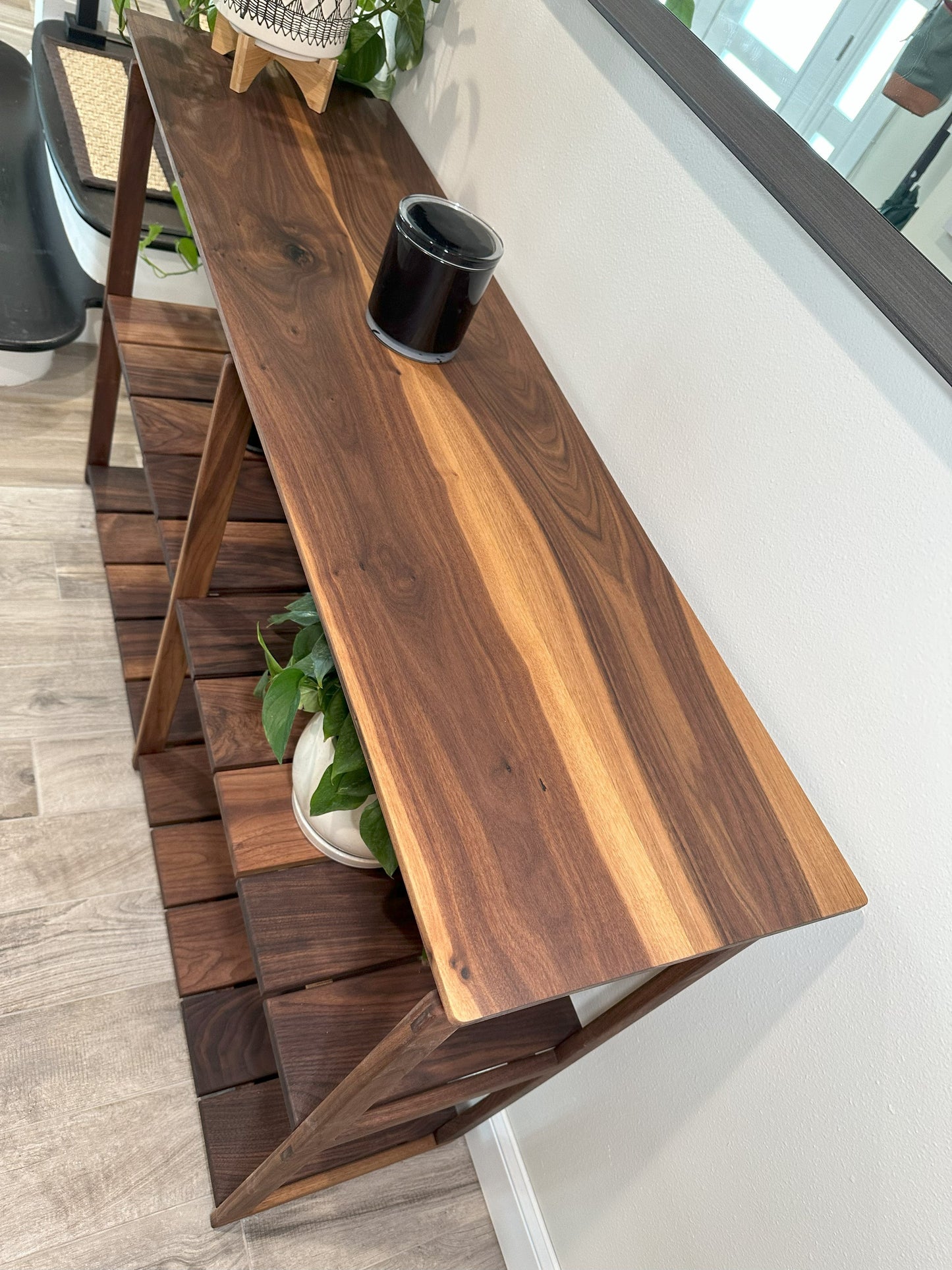 Console Table | Mid-Century Black Walnut