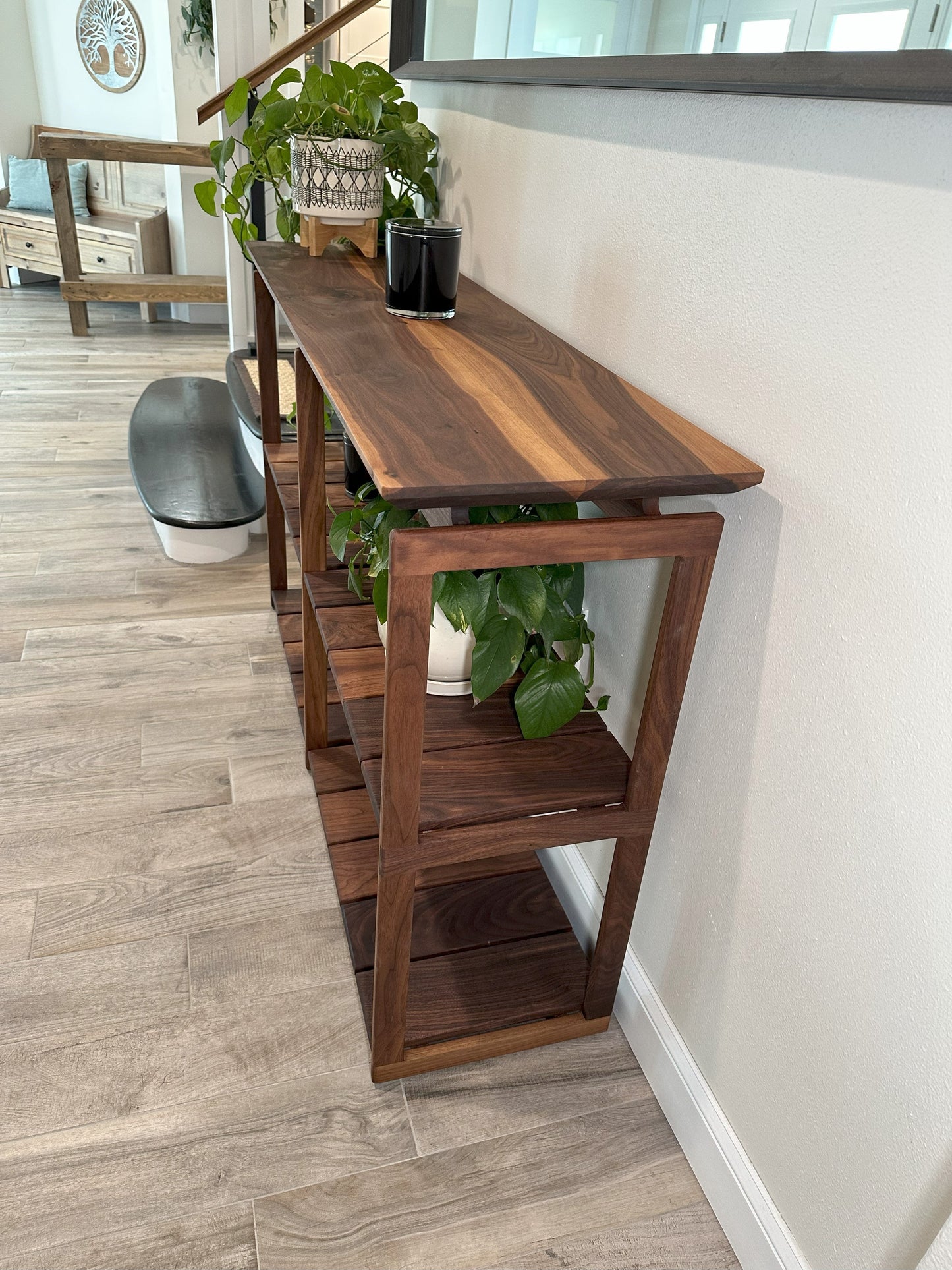 Console Table | Mid-Century Black Walnut