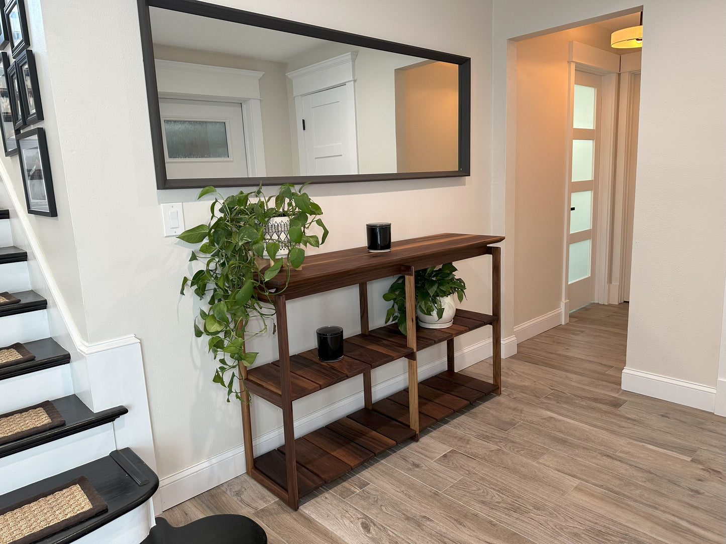 Console Table | Mid-Century Black Walnut