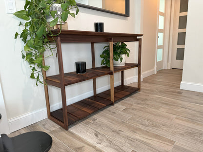 Console Table | Mid-Century Black Walnut