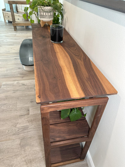 Console Table | Mid-Century Black Walnut