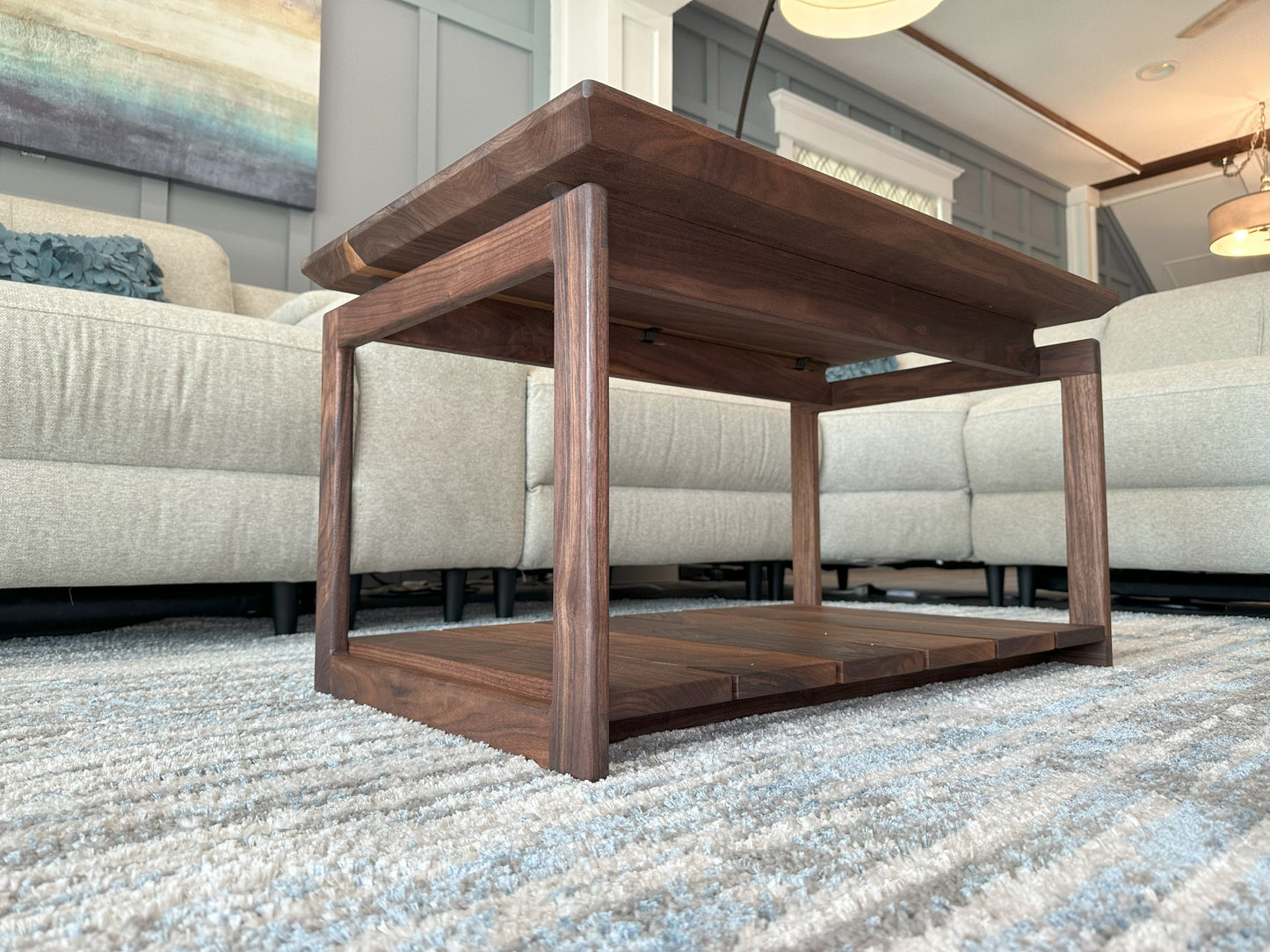 Coffee Table | Mid Century Black Walnut