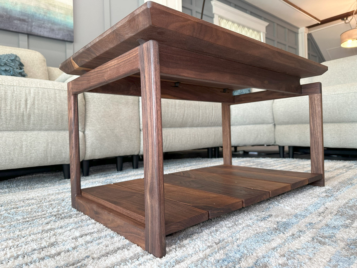 Coffee Table | Mid Century Black Walnut