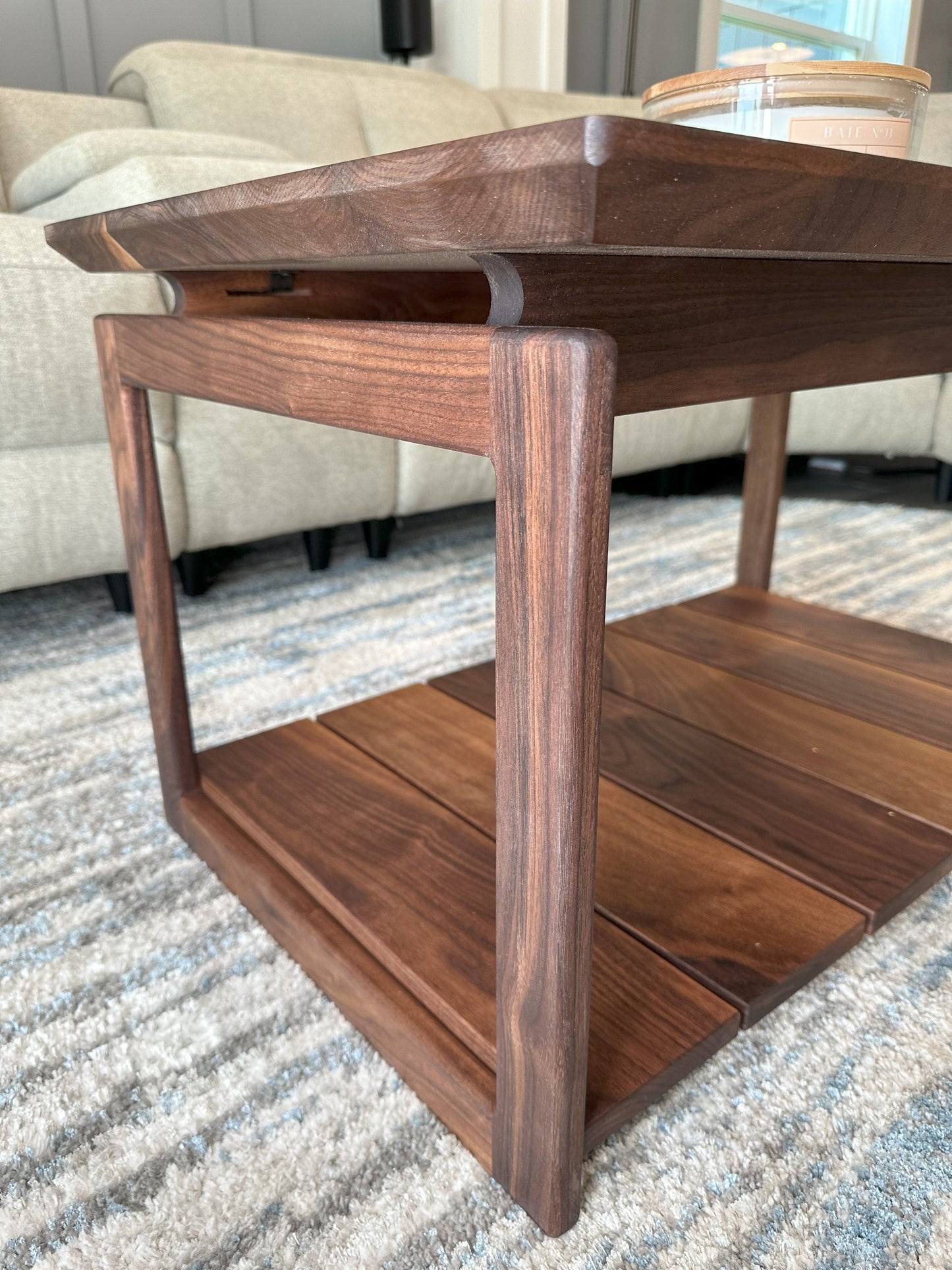 Coffee Table | Mid Century Black Walnut