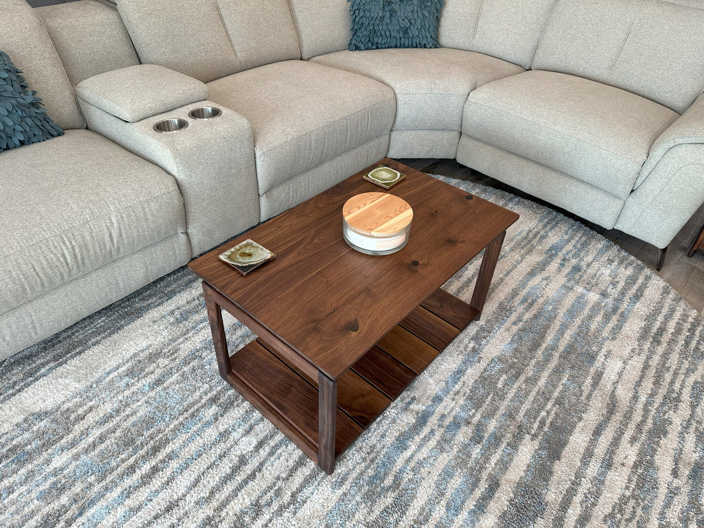 Coffee Table | Mid Century Black Walnut