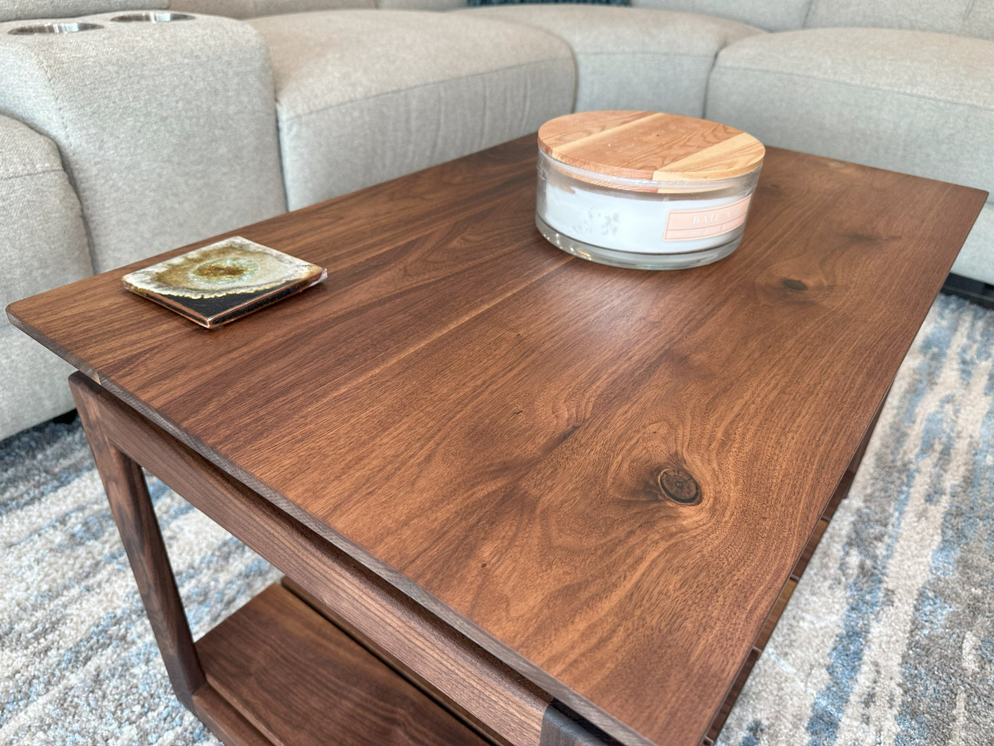 Coffee Table | Mid Century Black Walnut