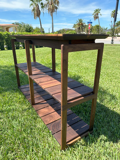 Console Table | Mid-Century Black Walnut