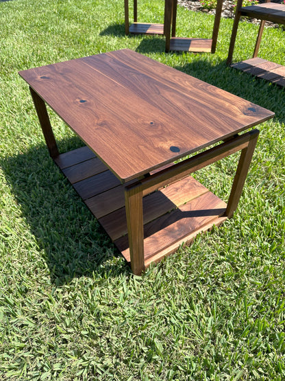 Coffee Table | Mid Century Black Walnut