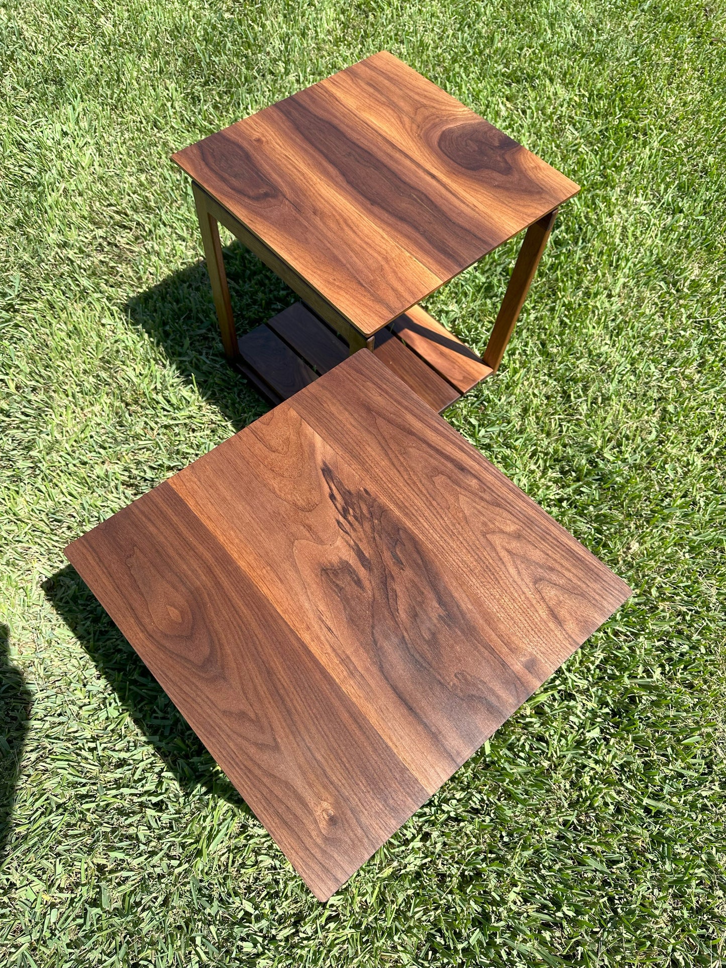 Side Table Set | Mid-Century Black Walnut