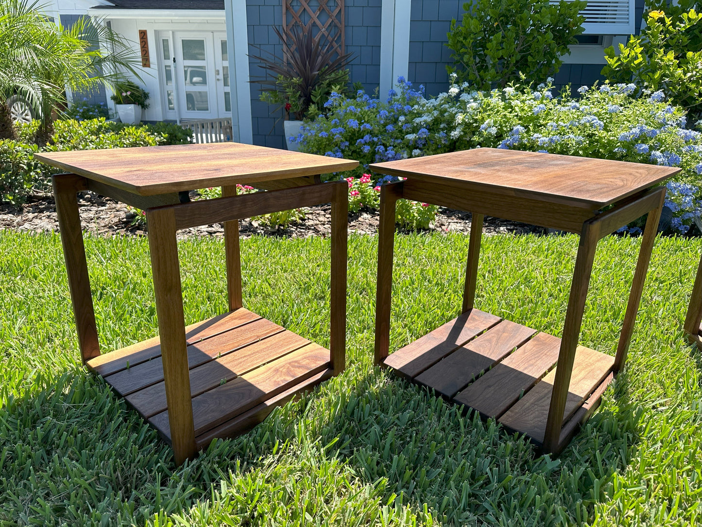 Side Table Set | Mid-Century Black Walnut