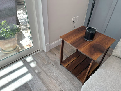 Side Table | Mid-Century Black Walnut