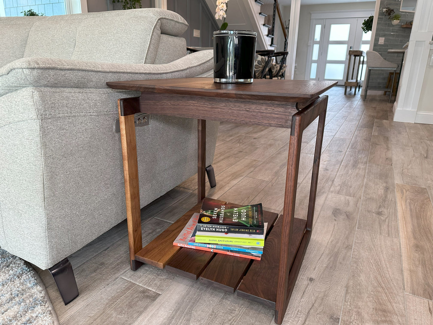 Side Table | Mid-Century Black Walnut