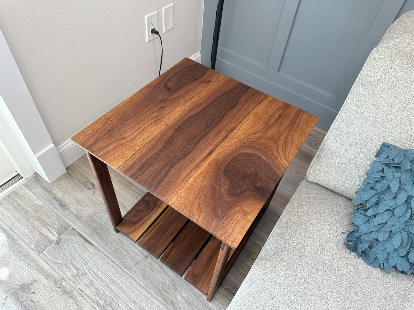 Side Table | Mid-Century Black Walnut